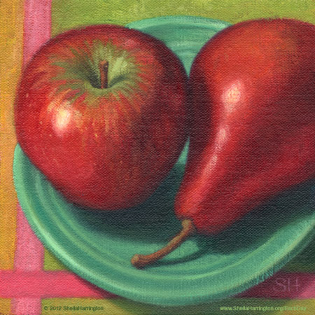 Apple with Maple Leaf